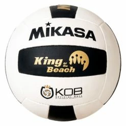 Hot Sale ✨ Mikasa Sports King Of The Beach Replica Volleyball Black/White 😀