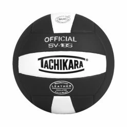 New ✨ Tachikara SV18S Composite Leather Volleyball Black/White 🌟