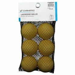 Flash Sale 🔥 Champro Lacrosse Balls - 6-Pack Yellow ⌛