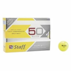 Outlet 🎉 Wilson Staff Fifty Elite Golf Balls - 1-Dozen Yellow 😍
