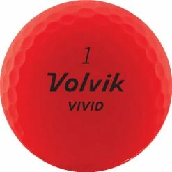 Outlet 🎁 Volvik Vivid Golf Balls - 1-Dozen Red 🎉