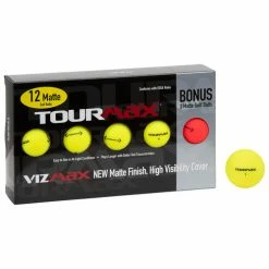 New 🎁 Tour Max Viz Max Golf Balls - 15-Pack Yellow 🔥