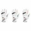 Budget 🥰 Tour Max Men's Cabretta Golf Gloves - 3-Pack White ⌛