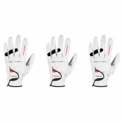 Budget 🥰 Tour Max Men's Cabretta Golf Gloves - 3-Pack White ⌛