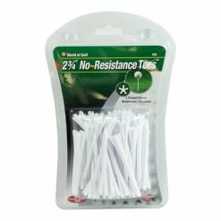 Wholesale 😍 JEF World Of Golf No Resistance 2 3/4" Golf Tees - 40-Pack White 🛒