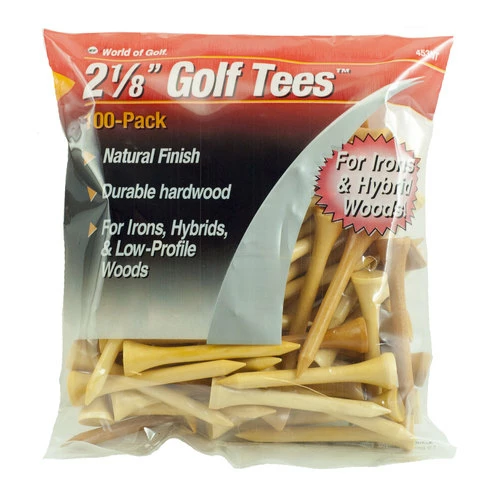 Budget ❤️ JEF World Of Golf 2 1/8" Golf Tees - 100-Pack Natural ✨ 3 Budget ❤️ JEF World Of Golf 2 1/8" Golf Tees - 100-Pack Natural ✨