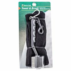 Flash Sale 🔥 JEF World Of Golf Towel & Brush Black 🧨