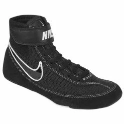 New ⌛ Nike Speedsweep VII GS Youth's Wrestling 👟 Shoes Black/White 👍